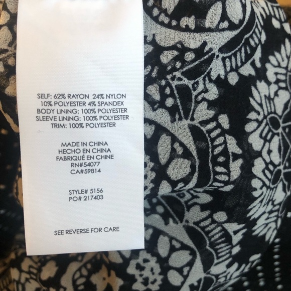 Cabi Seaside Chic Blazer Polka Dot Jacket Black White Size 4 - Picture 7 of 8